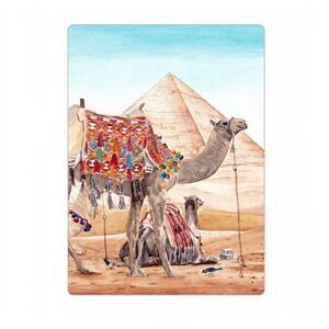 Egypt Pyramids Camel Art Magnet